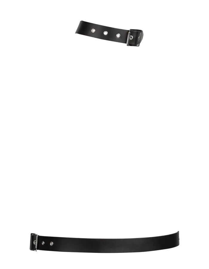 Leather Bondage Chest Harness Front or Back – Adjustable BDSM Body Strap
