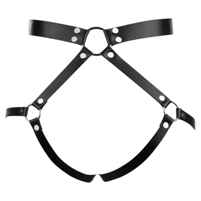 Leather Butt Harness – Adjustable Leather Restraint Harness for BDSM Play