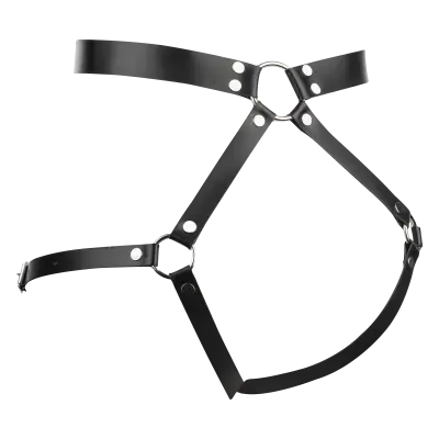 Leather Butt Harness – Adjustable Leather Restraint Harness for BDSM Play