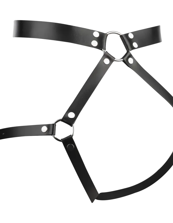 Leather Butt Harness – Adjustable Leather Restraint Harness for BDSM Play