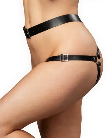 Leather Butt Harness – Adjustable Leather Restraint Harness for BDSM Play