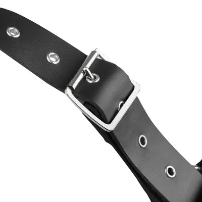 Leather Chest Harness with Chains