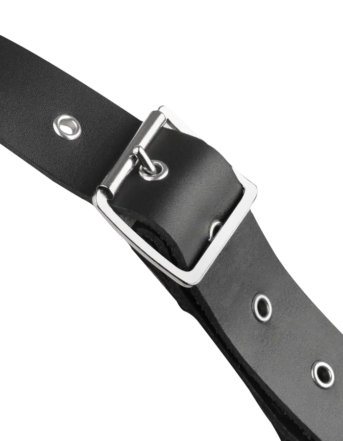 Leather Chest Harness with Chains