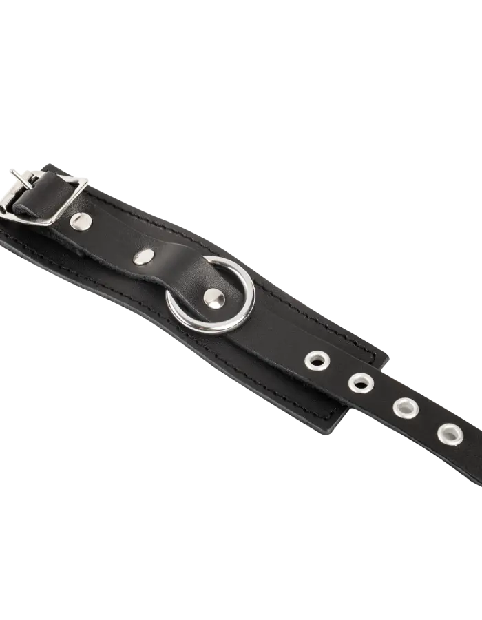 Leather Cock Cuff with Ring – Precision Control in Premium Saddle Leather