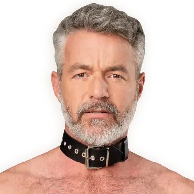 Leather Collar with Buckle