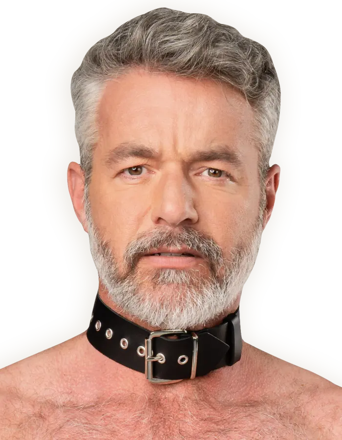 Leather Collar with Buckle