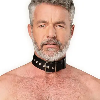 Leather Collar with Buckle