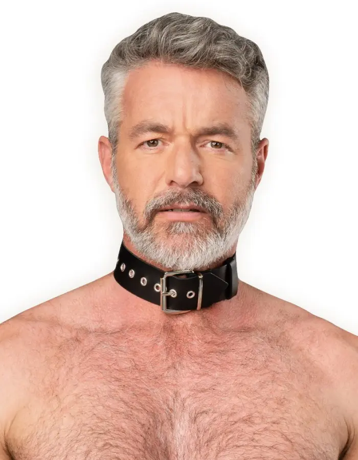 Leather Collar with Buckle