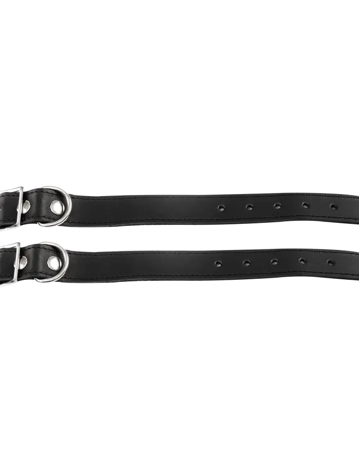 Leather Cuffs with Detachable Chain – Premium BDSM Bondage Cuffs