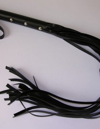Leather Flogger Whip With 10-15 Strands