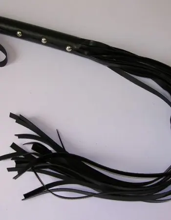 Leather Flogger Whip With 10-15 Strands