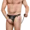 Leather Male Chastity Briefs with Inflatable Anal Plug