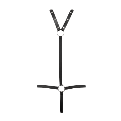 Leather Male G-String Body Harness