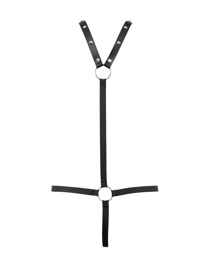 Leather Male G-String Body Harness