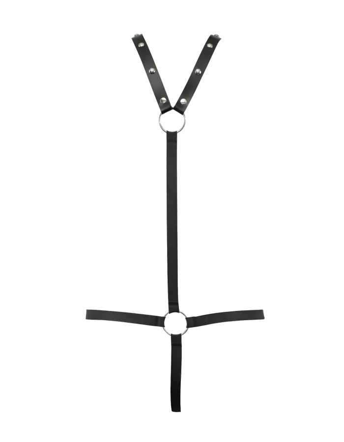 Leather Male G-String Body Harness
