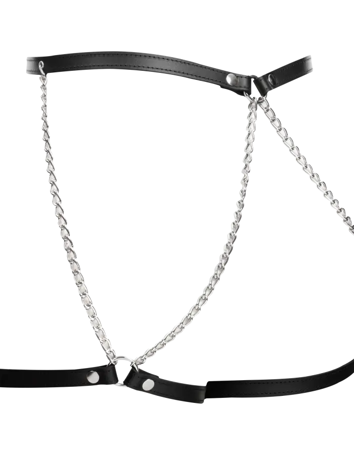 Leather and Chain Butt Harness
