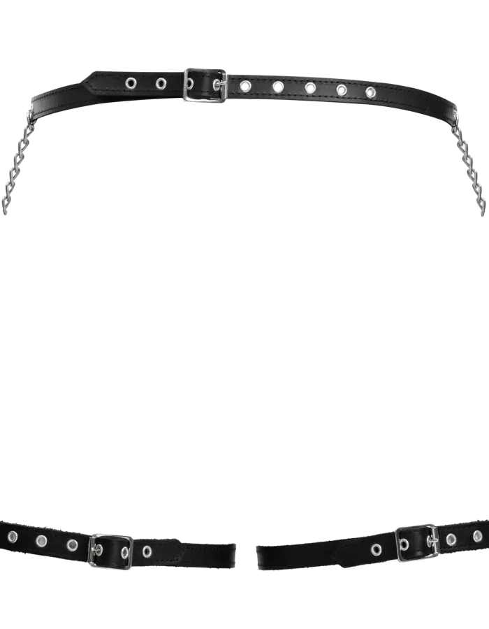 Leather and Chain Butt Harness
