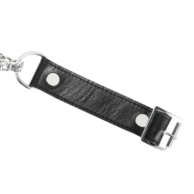Leather & Chain Choke Collar