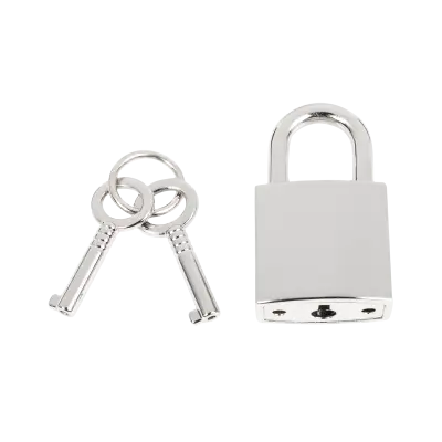 Leather & Chain Choke Collar with Padlock