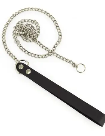 Leather and Chain Leash - 3 ft