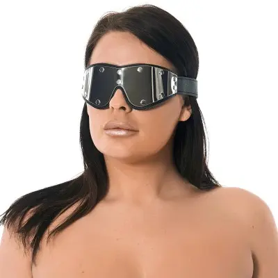 Leather and Metal Eye Mask