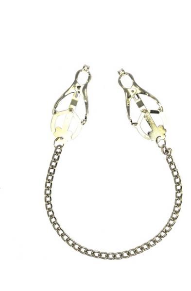 Levered Clover Adjustable Nipple Clamps With Chain