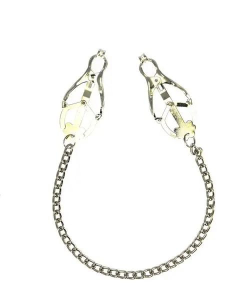 Levered Clover Adjustable Nipple Clamps With Chain