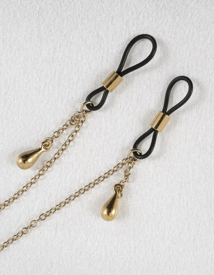 Little Mermaid - Gold Nymph Necklace with Nipple Rings