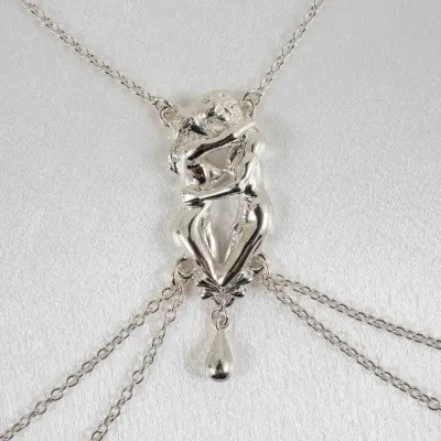 Look What You Made Me Do - Lovers Necklace with Nipple Rings