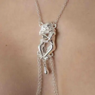 Look What You Made Me Do - Lovers Necklace with Nipple Rings