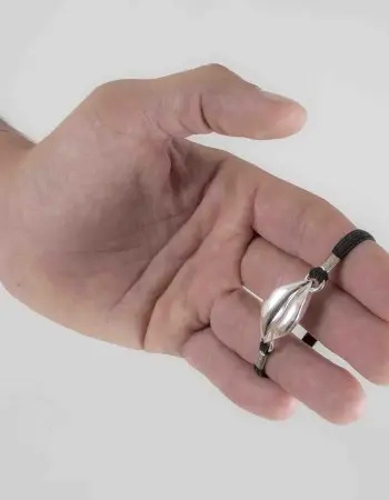 Look What You Made Me Do - Penis Bracelet with Silver Marilyn Lips