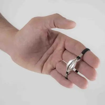 Look What You Made Me Do - Penis Bracelet with Silver Marilyn Lips