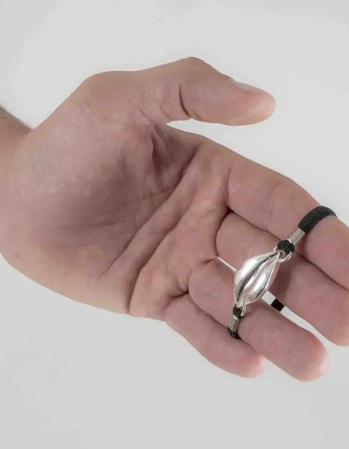 Look What You Made Me Do - Penis Bracelet with Silver Marilyn Lips