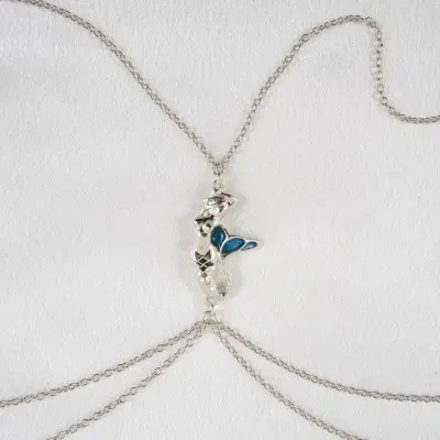 Lorelei - Silver Siren Song Necklace and Nipple Jewelry