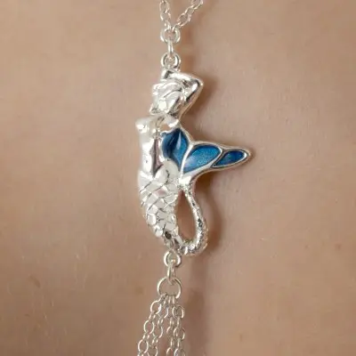 Lorelei - Silver Siren Song Necklace and Nipple Jewelry