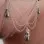 Love Story - Women's G-String in Silver with Hematite Pearls