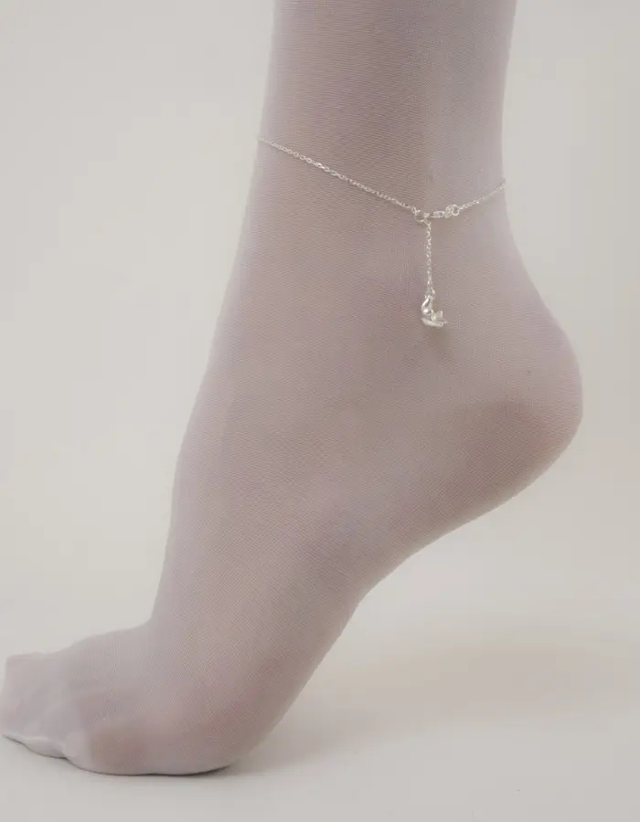 Love the Way You Lie - Silver Wrist or Ankle Chain with Bird Pendant