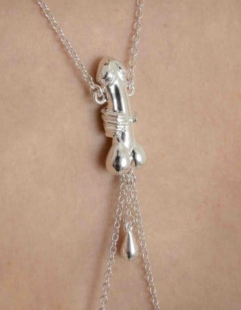 Lover - Penis Necklace with Nipple Rings