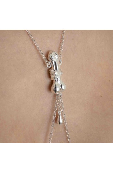 Lover - Penis Necklace with Nipple Rings