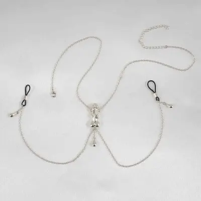 Lover - Penis Necklace with Nipple Rings