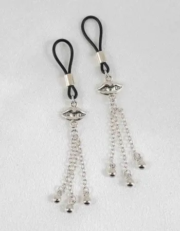 Lover - Silver Lips Non-Piercing Nipple Jewelry