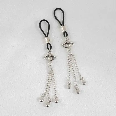 Lover - Silver Lips Non-Piercing Nipple Jewelry