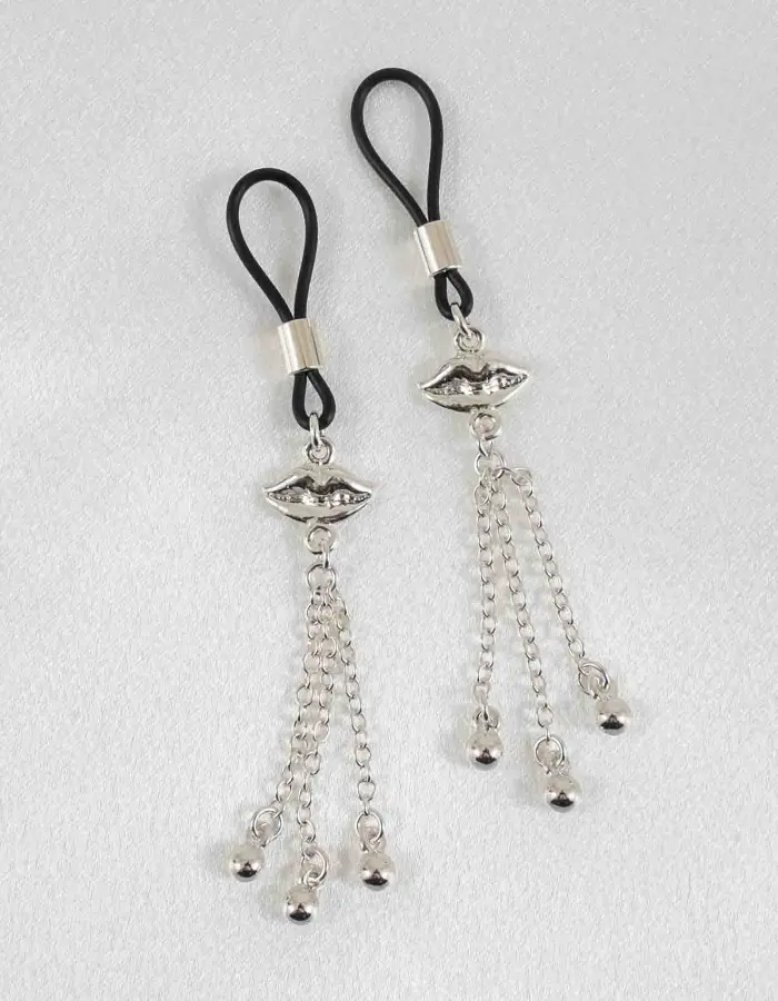 Lover - Silver Lips Non-Piercing Nipple Jewelry