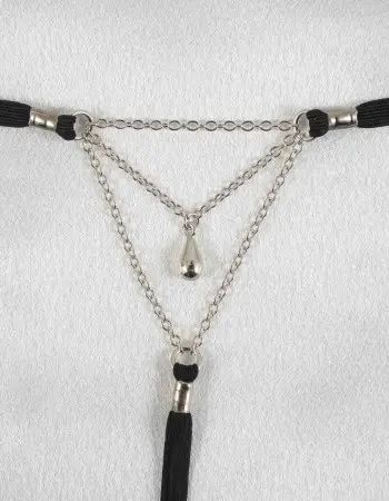 Lovers - Silver Vagina Jewelry with Nude Lovers Charm