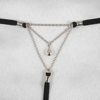 Lovers - Silver Vagina Jewelry with Nude Lovers Charm