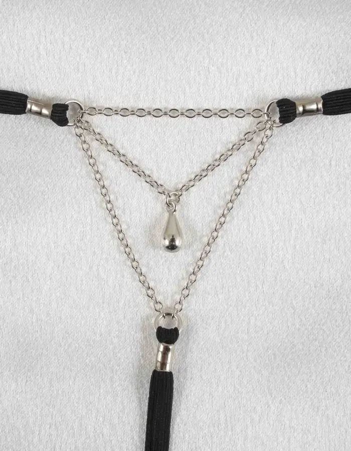 Lovers - Silver Vagina Jewelry with Nude Lovers Charm