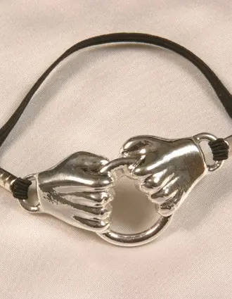 MLK - Helping Hands Penis Band in Silver