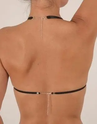Marie Alexandrine - Open Cup Bra in Silver with Crest and Hematite Droplet