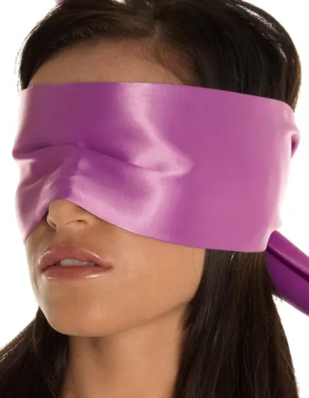 Mauve Satiny Blindfold