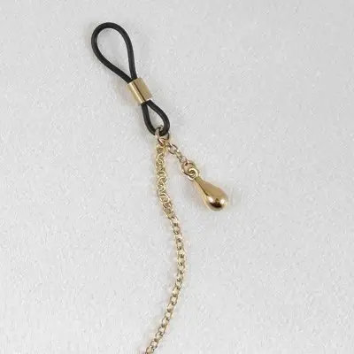 Me! - Gold Necklace with Lovely Nude and Nipple Rings